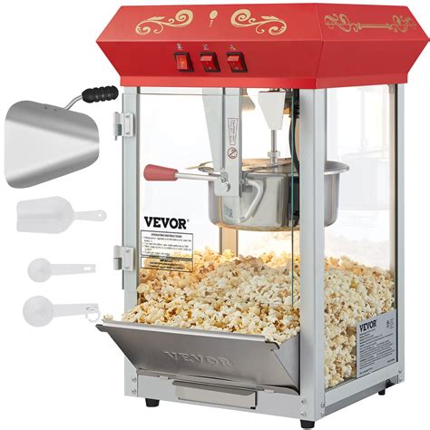 VEVOR Popcorn Popper Machine 8 Oz Countertop Popcorn Maker 850W 48 Cups ...