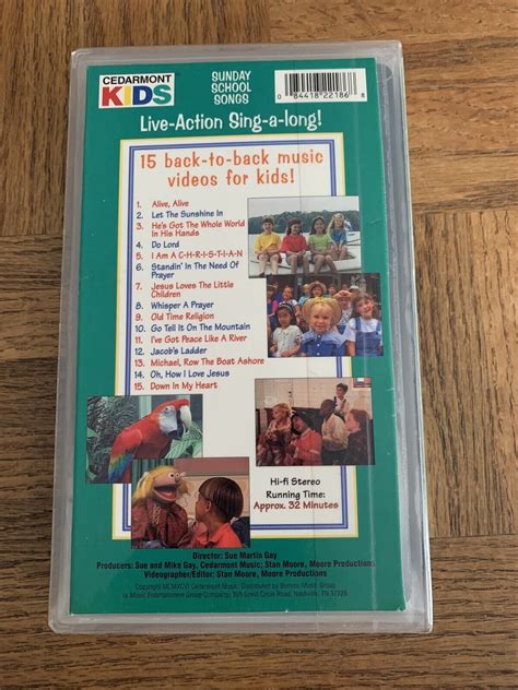 Cedarmont Kids Sunday School Songs(VHS 1996)TESTED-RARE VINTAGE-SHIPS N 24 HOURS | eBay