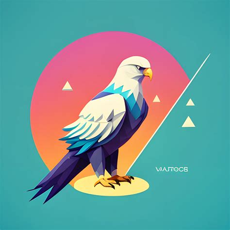 minimalist logo illustration of vector art of an eagle, front fa... - Arthub.ai