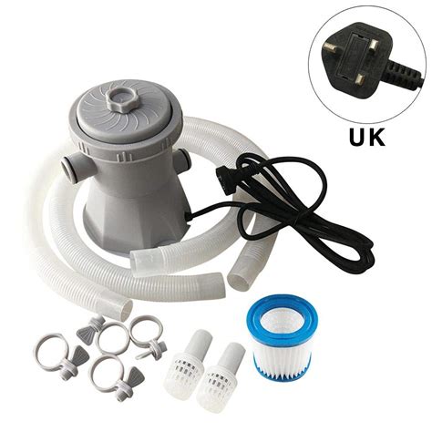 Buy Electric Swimming Pool Filter Pump Pool Pump Paddling Pool Pump Water Filter Set 300 Gallon ...