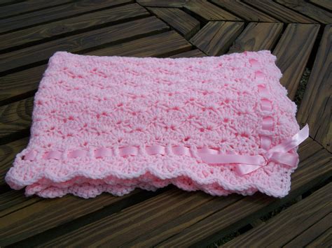 Baby Girl Blanket/Afghan Hand Crocheted Pastel Pink With | Etsy ...