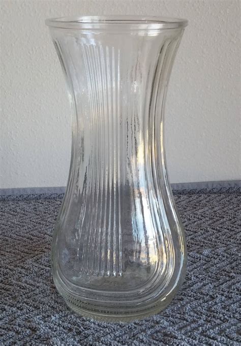 Vintage Hoosier Clear Glass Vase Vintage Flower Vase Vintage | Etsy