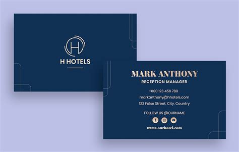 Free Elegant Weekend Hotel Business Card templates to design | Wepik