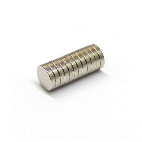 Disc Neodymium Magnets 10mm dia x 2mm 12pcs/pack