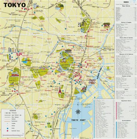 Image Result For Printable Map Of Tokyo Attractions | Japan In 2019 - Printable Map Of Tokyo ...