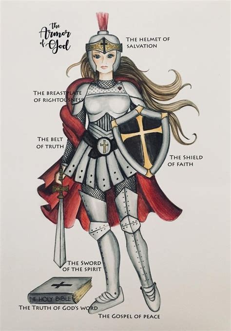 Female Armor Of God Clip Art