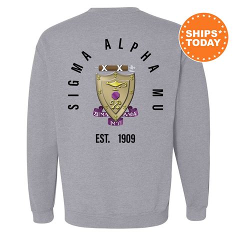 Sigma Alpha Mu Iconic Symbol Fraternity Sweatshirt Sammy - Etsy