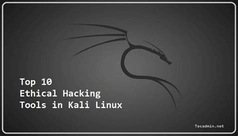 Top 10 Ethical Hacking Tools in Kali Linux – TecAdmin