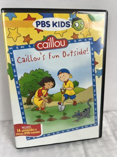 Caillou: Caillou's Fun Outside (DVD, 2012) PBS KIDS 14 adventure ...