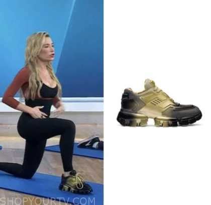 The Today Show: January 2023 Tracy Anderson's Black and Gold Sneakers ...