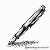 Pen Coloring Pages  Free & Printable sketch template