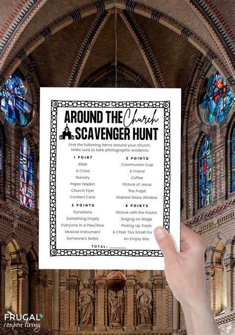 Church Scavenger Hunt Printable - Personalized this Editable PDF Game ...