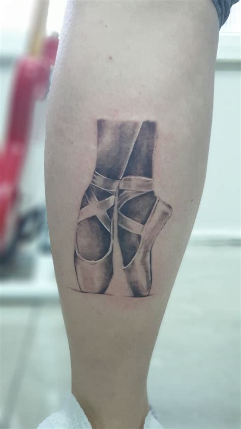 Ballet shoes grey wash tattoo | Ballet shoes, Ballet, Tattoos