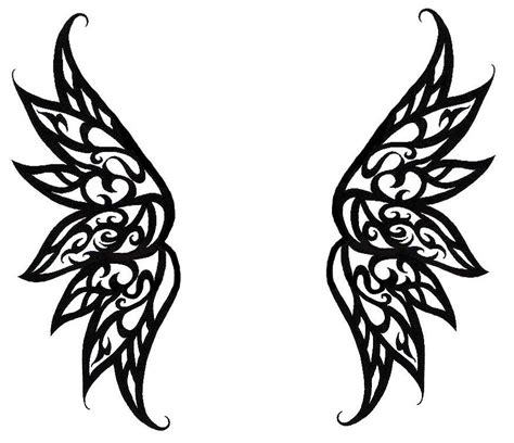 Free Simple Angel Wings Drawing, Download Free Simple Angel Wings ...