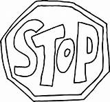 Printable Stop Sign Coloring Page  Home sketch template