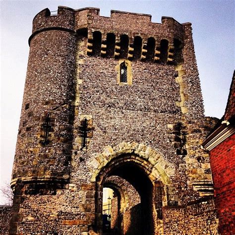 Lewes Castle , one of the first castles built in Britain after the Norman Conquest in #1066. # ...