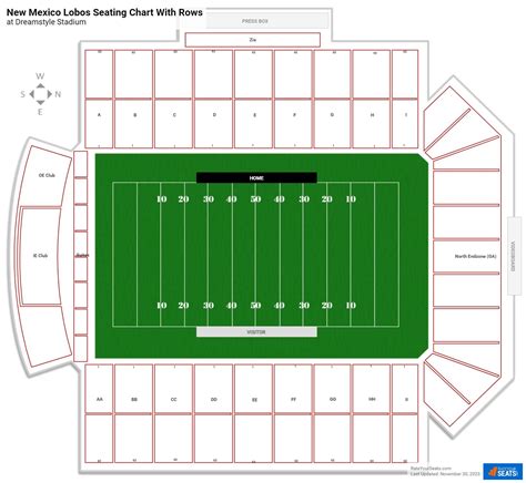 UNM Football Stadium Seating Chart