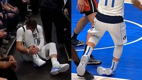 Luka Doncic Right Ankle Injury | Mavs vs Heat