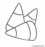 Candy Corn Coloring Page  Free Printable Pages sketch template