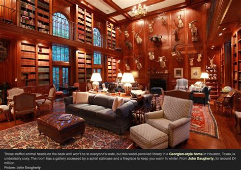 Stylish Home Library with Refined Touches