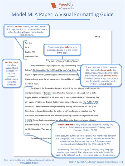 MLA Paper: First Page Guidelines