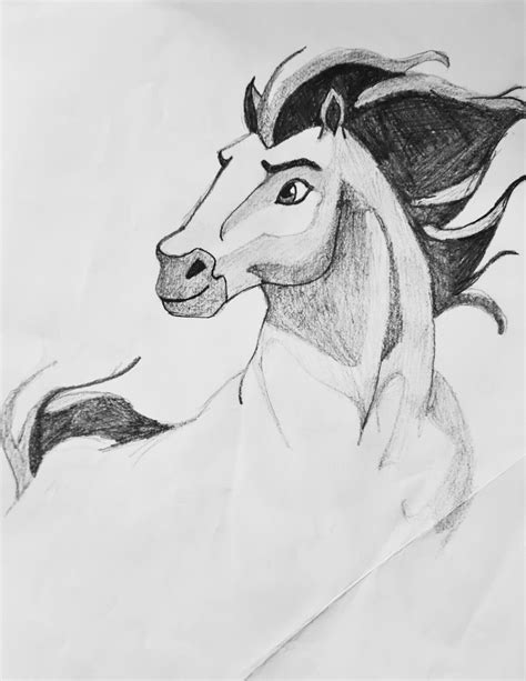 Spirit Stallion Of The Cimarron Drawings In Pencil