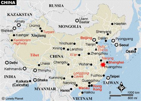 Map China Cities: Cities in China