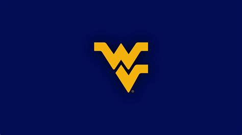 Download West Virginia University Logo On A Blue Background Wallpaper ...