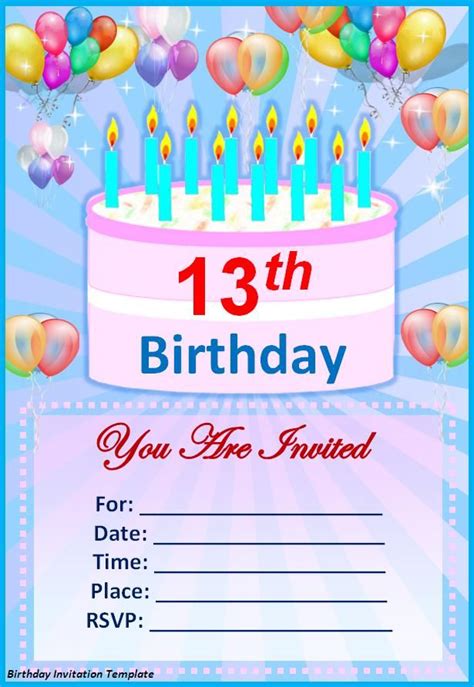 Database Error | 13th birthday invitations, Invitation template, Party ...