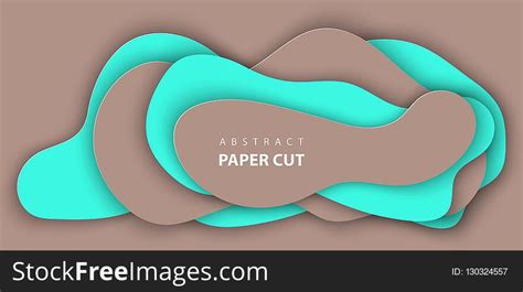 Vector Background With Turquoise And Brown Color Paper Cut Shape - Free Stock Images & Photos ...
