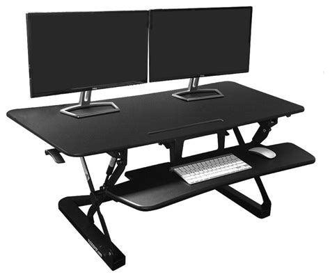 FlexiSpot M3 Standing Desk Riser with Retractable Keyboard Tray ...