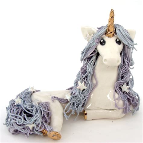 Magical Tails: Unicorn Porcelain Sculptures