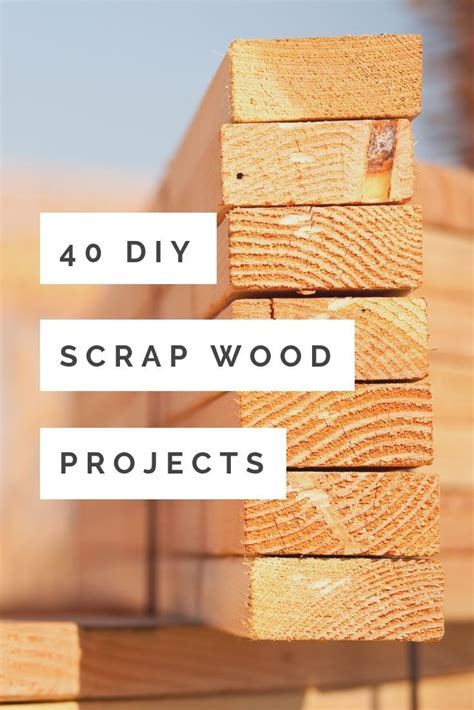 40 DIY Scrap Wood Projects You Can Make | Small wood projects, Cool ...