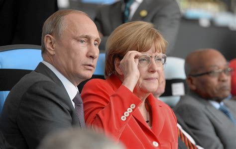 As NATO talks near, Merkel appears to be losing patience with Putin ...