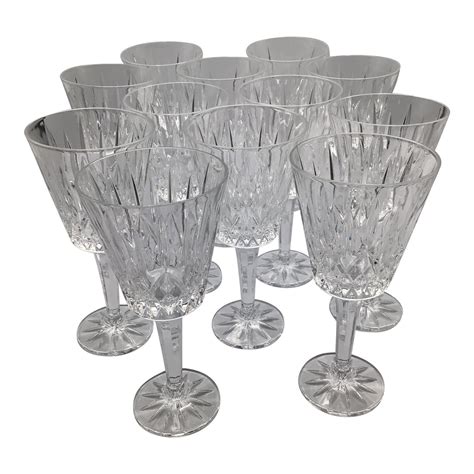 Vintage Waterford Lismore Crystal Water Goblets - Set of 12 | Chairish