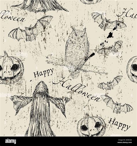 Halloween seamless texture Stock Photo - Alamy