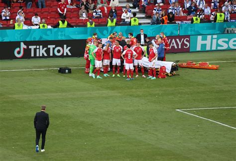 Denmark's Christian Eriksen's condition stable after collapsing on the pitch at Euros