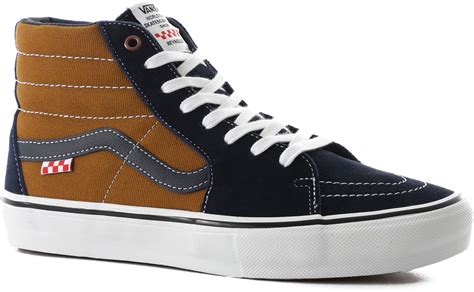 Vans Skate Sk8-Hi Shoes - (andrew reynolds) navy/golden brown | Tactics