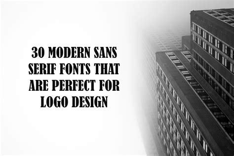 30 Modern Sans Serif Fonts That Are Perfect For Logo Design — Creativetacos