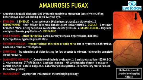 AMAUROSIS FUGAX - EyeToday