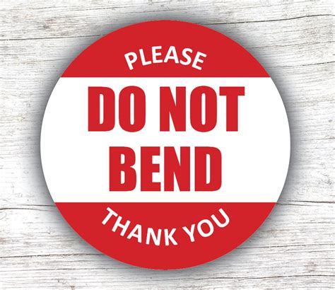 Do Not Bend Stickers, Please Do Not Bend for Business, Packing, Free Shipping - Etsy