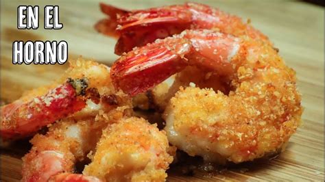 Camarones al horno empanizados - Langostinos o gambas horneadas - Recetas de Marisco - YouTube ...