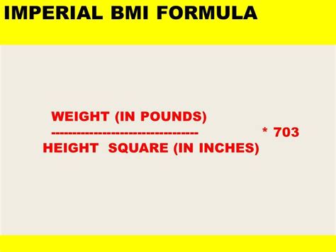 Bmi Formula