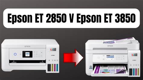 Epson EcoTank ET-3850 Vs Epson EcoTank ET-4850 Side-by-Side, 43% OFF