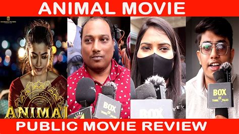 Animal Movie Review l Public Review Animal Movie l Animal Review l Tamil Movie Review - YouTube