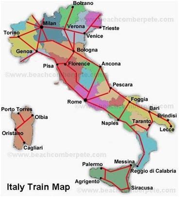 Eurail Map Of Italy