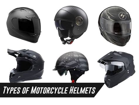 Types of Motorcycle Helmets - Understanding the Different Styles