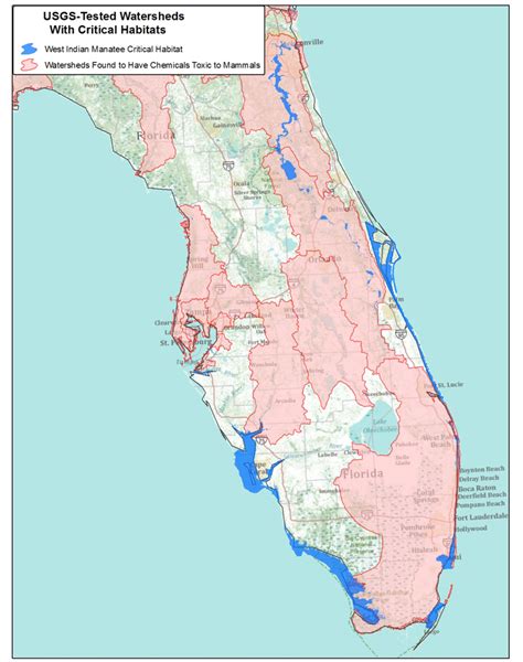 West Indian Manatee Habitat Affected by Pesticides and Herbicides