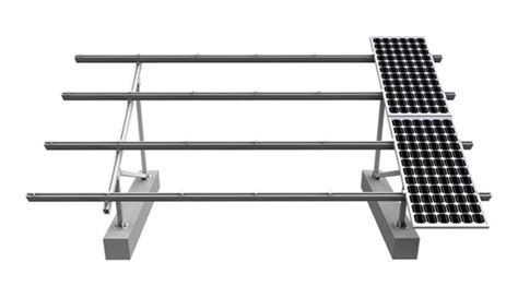 Durable Solar Panel Flat Roof Mounting Kits , Rapid Installation Photovoltaic Mounting System