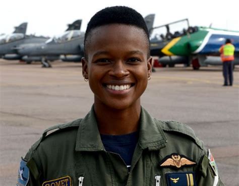 SA's first black female fighter pilot flies into history books at ...